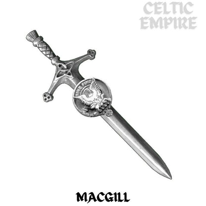 MacGill Family Clan Crest Kilt Pin, Scottish Pin