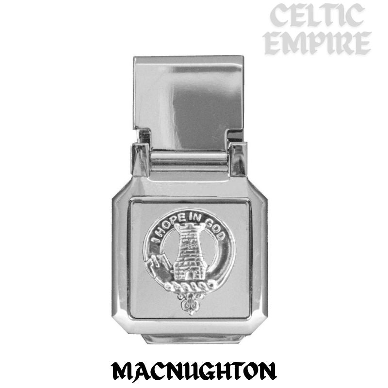 MacNaughton Scottish Family Clan Crest Money Clip