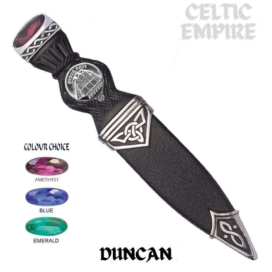 Duncan Interlace Family Clan Crest Sgian Dubh, Scottish Knife