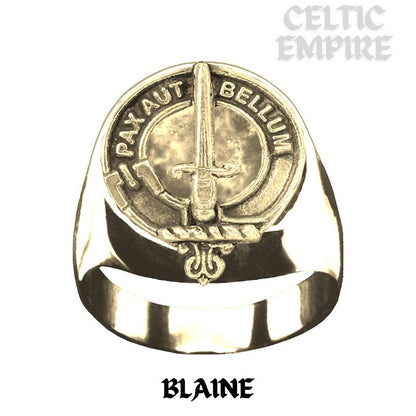 Blaine Scottish Family Clan Crest Ring