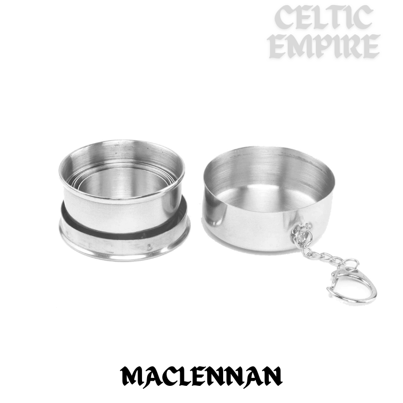 MacLennan Scottish Family Clan Crest Folding Cup Key Chain