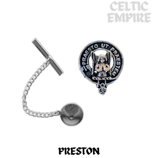 Preston Family Clan Crest Scottish Tie Tack/ Lapel Pin