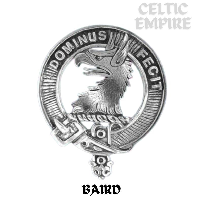 Baird Family Clan Crest Badge Glass Beer Mug