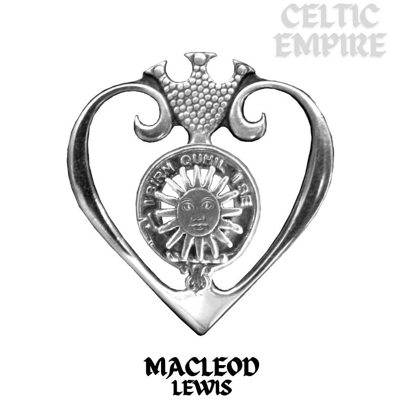 MacLeod (Lewis) Family Clan Crest Luckenbooth Brooch or Pendant
