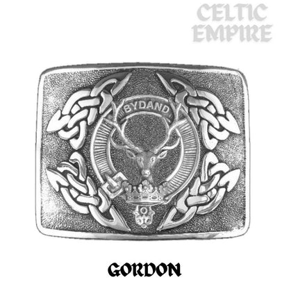 Gordon Family Clan Crest Interlace Kilt Belt Buckle