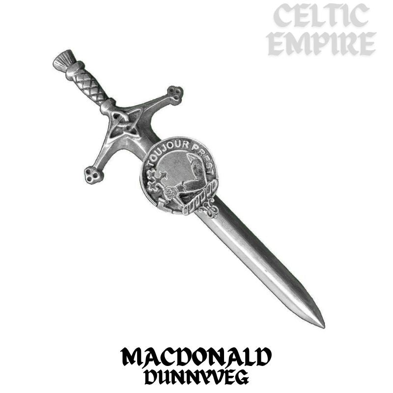 MacDonald (Dunnyveg) Family Clan Crest Kilt Pin, Scottish Pin