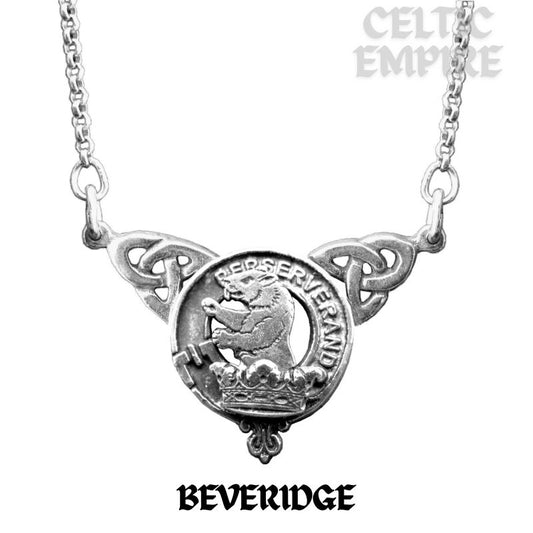 Beveridge Family Clan Crest Double Drop Pendant
