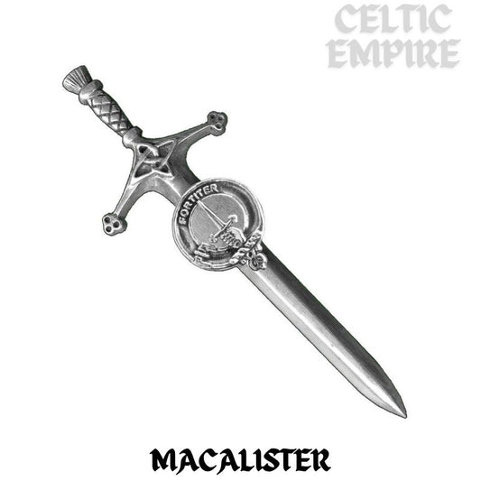 MacAlister Family Clan Crest Kilt Pin, Scottish Pin