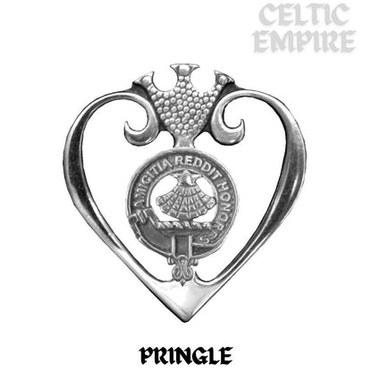 Pringle Family Clan Crest Luckenbooth Brooch or Pendant