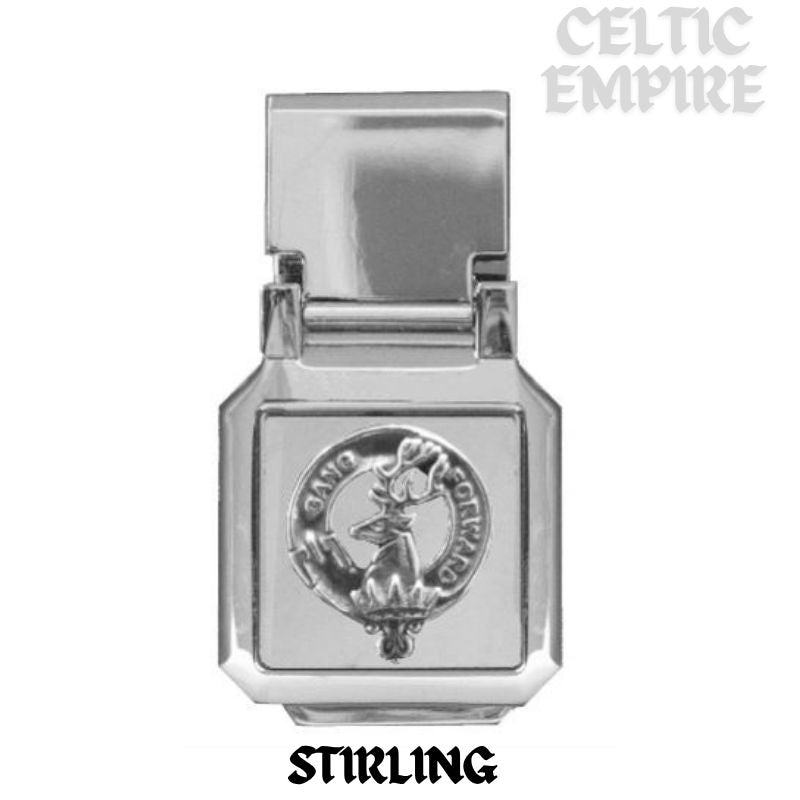 Stirling Scottish Family Clan Crest Money Clip