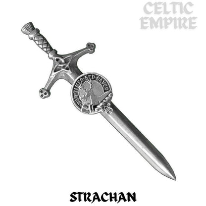 Strachan Family Clan Crest Kilt Pin, Scottish Pin
