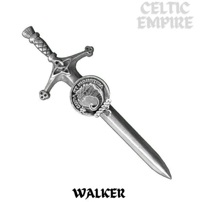 Walker Family Clan Crest Kilt Pin, Scottish Pin