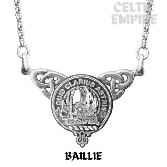 Baillie Family Clan Crest Double Drop Pendant