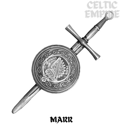 Marr Scottish Family Clan Dirk Shield Kilt Pin