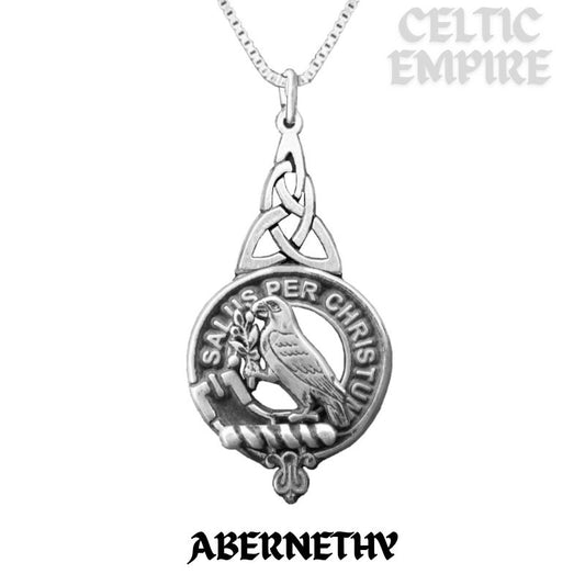 Abernethy Family Clan Crest Interlace Drop Pendant
