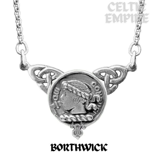 Borthwick Family Clan Crest Double Drop Pendant