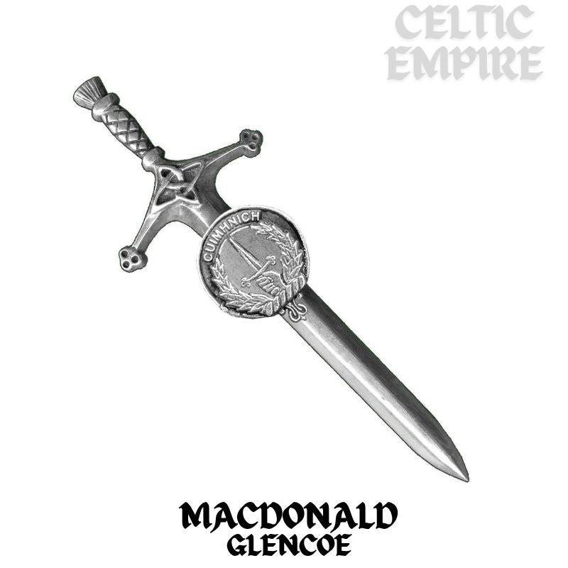 MacDonald (Glencoe) Family Clan Crest Kilt Pin, Scottish Pin