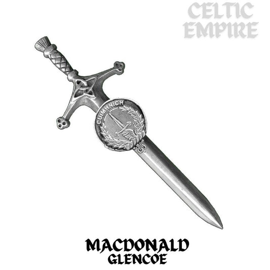MacDonald (Glencoe) Family Clan Crest Kilt Pin, Scottish Pin