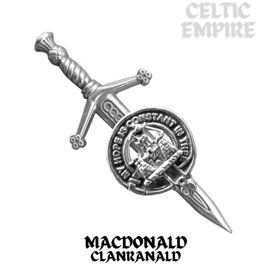 MacDonald Family Clanranald Scottish Small Family Clan Kilt Pin
