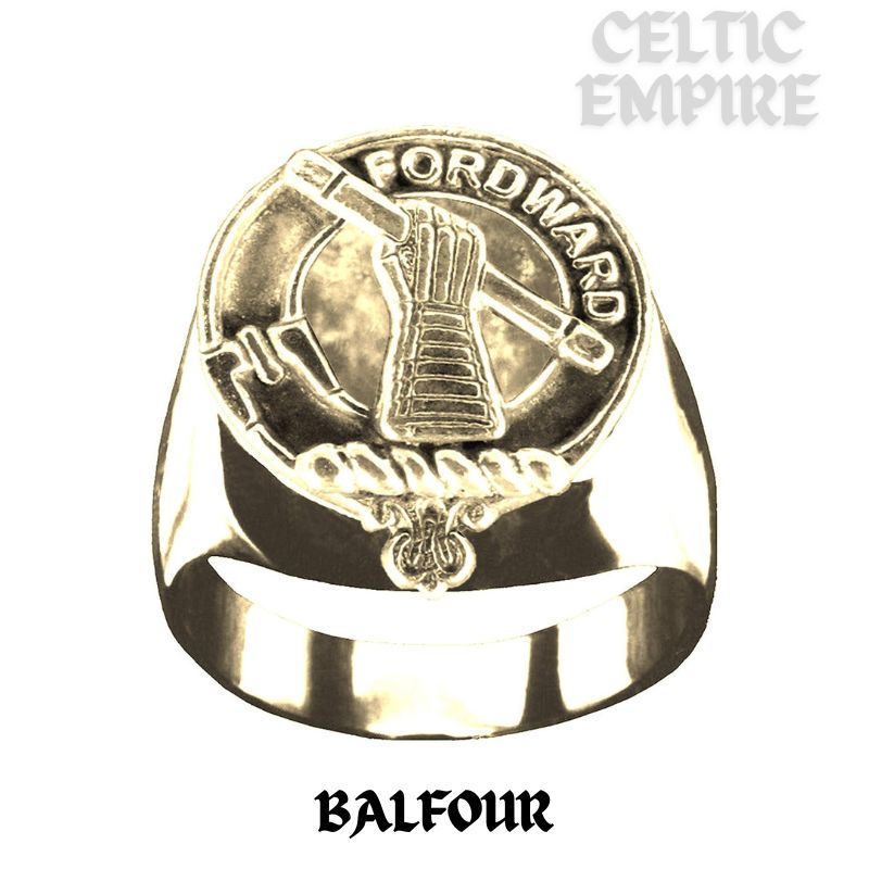 Balfour Scottish Family Clan Crest Ring