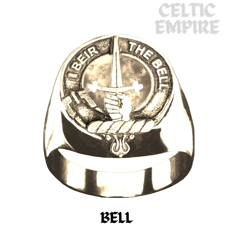 Bell Scottish Family Clan Crest Ring