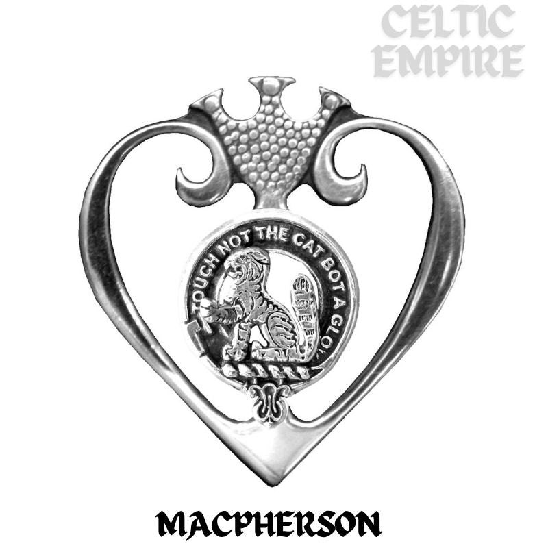MacPherson Family Clan Crest Luckenbooth Brooch or Pendant