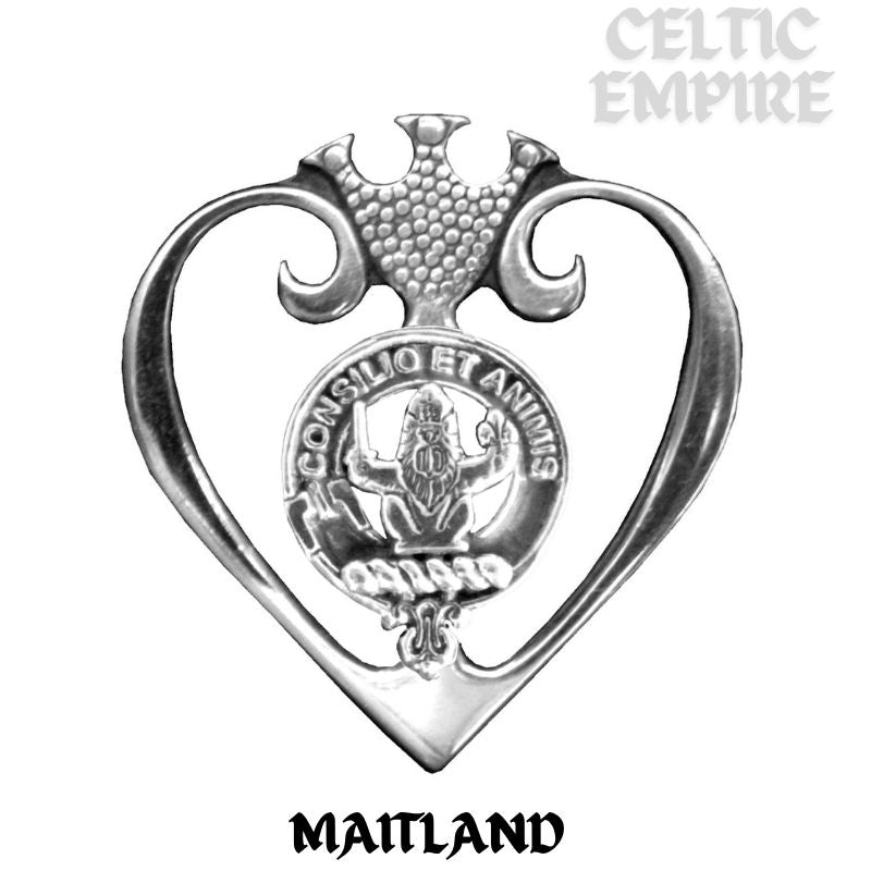 Maitland Family Clan Crest Luckenbooth Brooch or Pendant