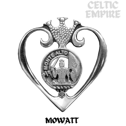 Mowatt Family Clan Crest Luckenbooth Brooch or Pendant