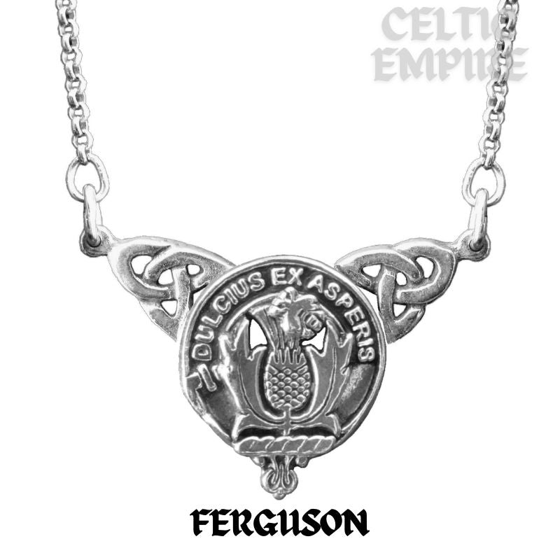 Ferguson Family Clan Crest Double Drop Pendant