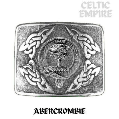 Abercrombie Family Clan Crest Interlace Kilt Belt Buckle