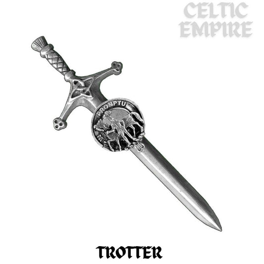 Trotter Family Clan Crest Kilt Pin, Scottish Pin