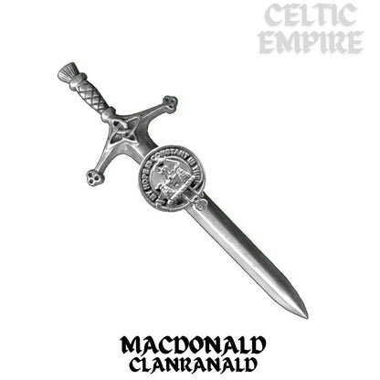 MacDonald (Family Clanranald) Family Clan Crest Kilt Pin, Scottish Pin