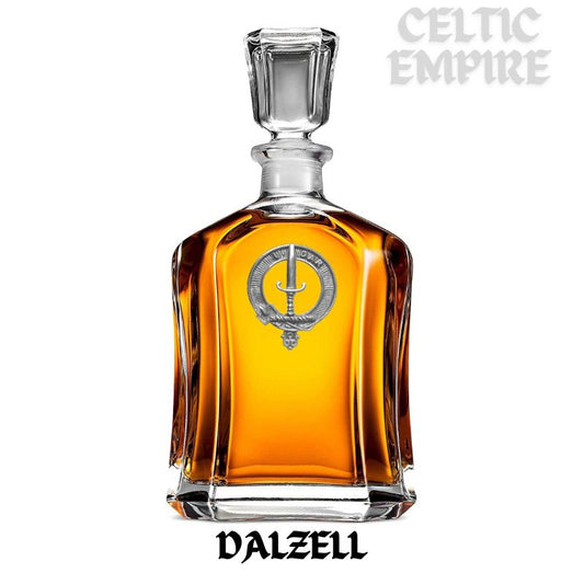 Dalzell Family Clan Crest Badge Whiskey Decanter