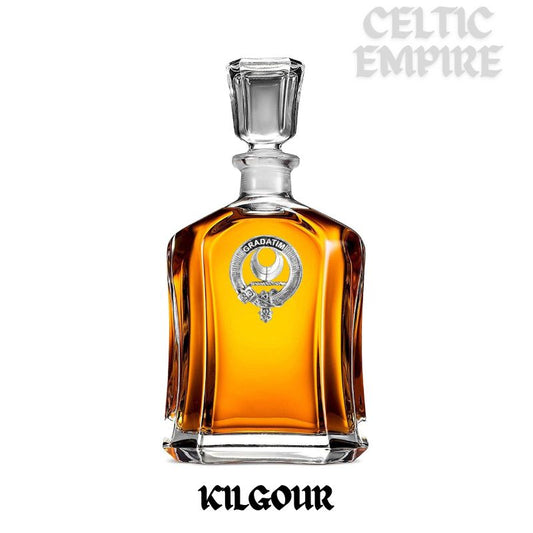 Kilgour Family Clan Crest Badge Whiskey Decanter