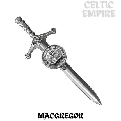 MacGregor Family Clan Crest Kilt Pin, Scottish Pin