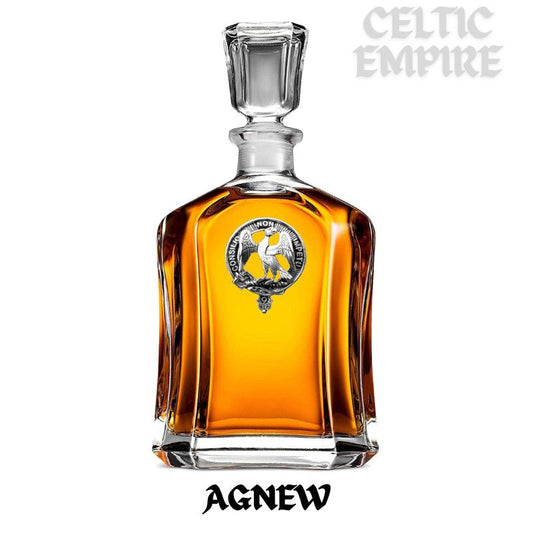 Agnew Family Clan Crest Badge Skye Decanter