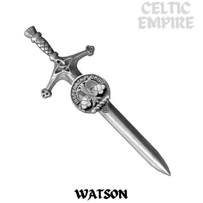 Watson Family Clan Crest Kilt Pin, Scottish Pin