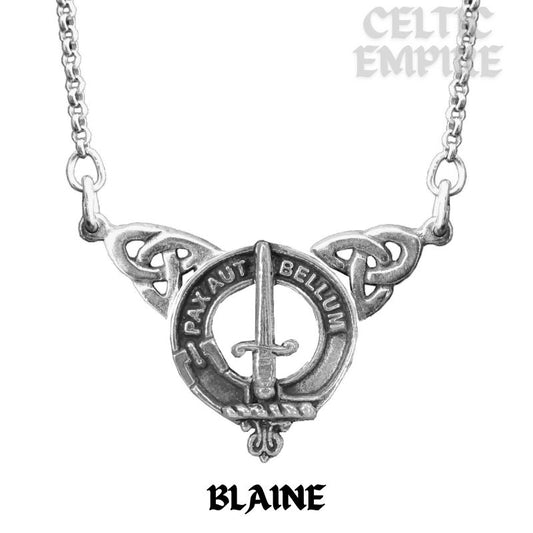 Blaine Family Clan Crest Double Drop Pendant