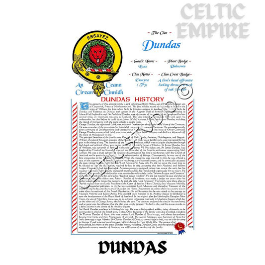 Dundas Scottish Family Clan History