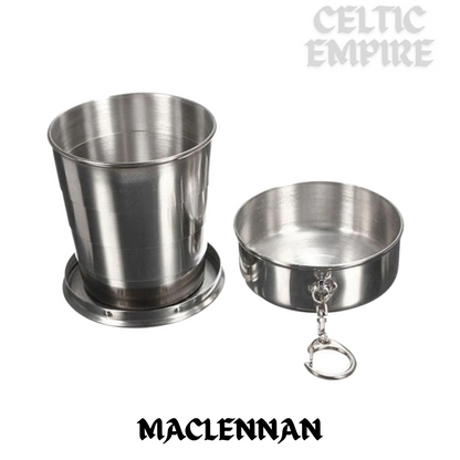 MacLennan Scottish Family Clan Crest Folding Cup Key Chain