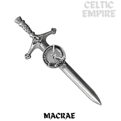 MacRae Family Clan Crest Kilt Pin, Scottish Pin