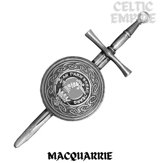 MacQuarrie Scottish Family Clan Dirk Shield Kilt Pin