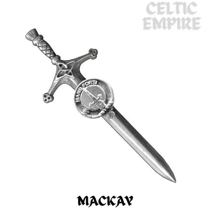MacKay Family Clan Crest Kilt Pin, Scottish Pin