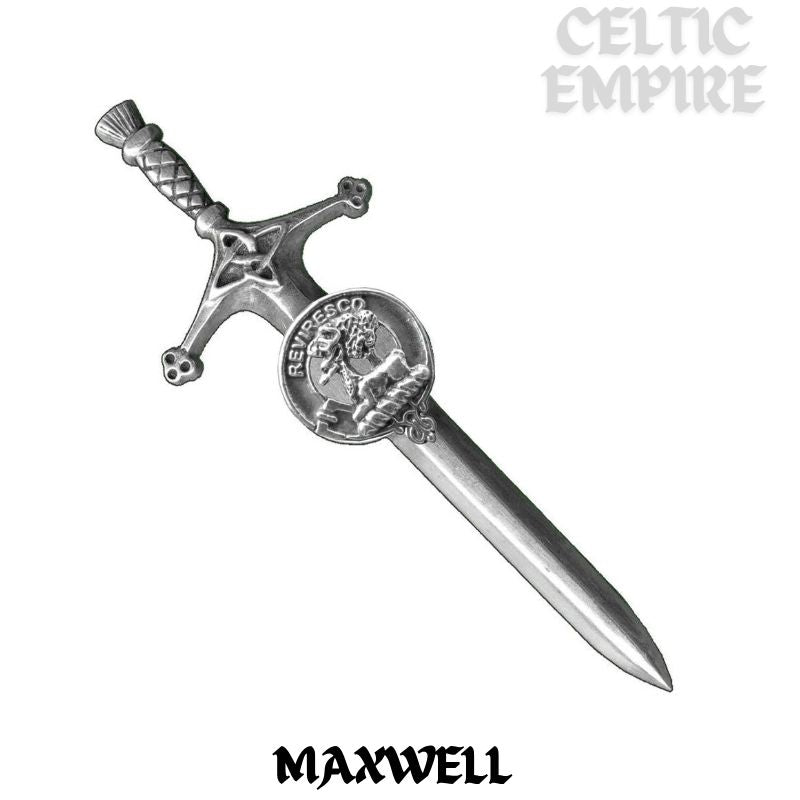 Maxwell Family Clan Crest Kilt Pin, Scottish Pin