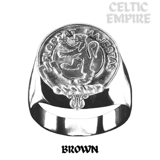 Brown Scottish Family Clan Crest Ring