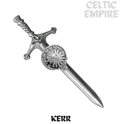 Kerr Family Clan Crest Kilt Pin, Scottish Pin