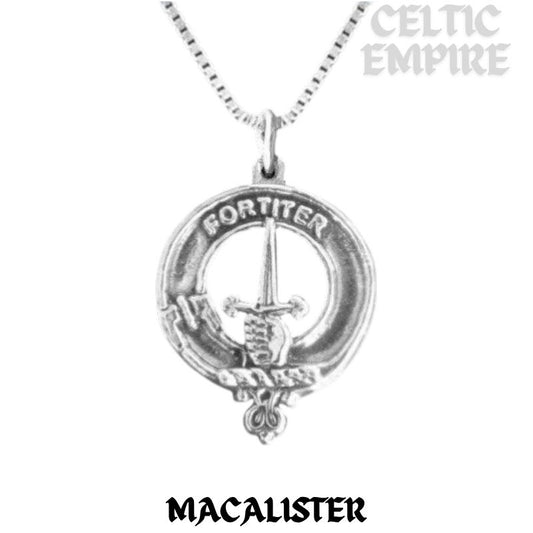 MacAlister Family Clan Crest Scottish Pendant