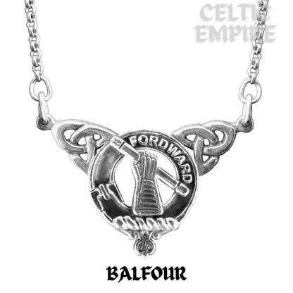 Balfour Family Clan Crest Double Drop Pendant