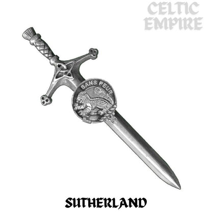 Sutherland Family Clan Crest Kilt Pin, Scottish Pin