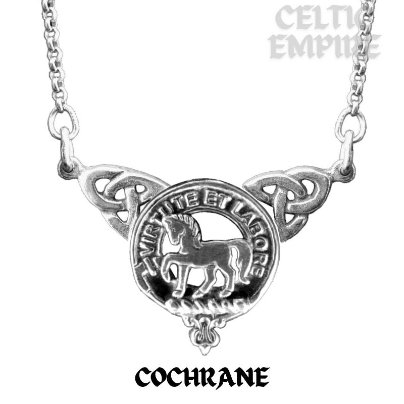 Cochrane Family Clan Crest Double Drop Pendant